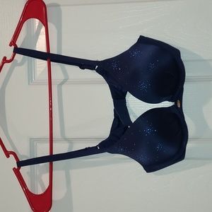 Victoria’s Secret Fabulous Plunge Bra 32B with Blue Sparkles